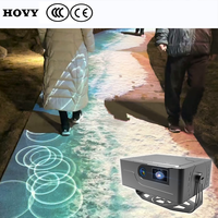 Projecteur holographique 3D pour anniversaires, mariages, banquets, utilisation en extérieur, portable, léger, haut-parleur intégré, écran LCD