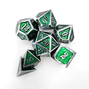 ชุดลูกเต๋าโลหะ D4 D12 D10 D8 D6 D20สีตามสั่งลูกเต๋า DND DND DICE <span class=keywords><strong>D</strong></span> & <span class=keywords><strong>D</strong></span> DICE RPG Dungeons และเกมมังกรลูกเต๋าโลหะ polyhedral - Product Image 1