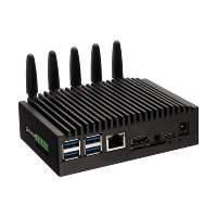 RK3568 RK3568J AI Computing Box Ordinateur intégré Mini PC industriel Android LAN RS485 Gestion de l'alimentation avec CAN Ethernet
