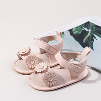 Magnifiques Sandales d'Été pour Bébé Filles en Cuir PU, Motifs Fleuraux