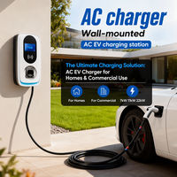 Chargeur EV Maxpower certifié CE 22 kW Type 2, station de recharge pour voitures électriques, IP54, borne de recharge AC EV pour Model 3