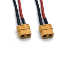 Ensemble de connecteurs à courant élevé XT60 30A, prise mâle/femelle, câble étendu 12AWG 300MM, connecteur d'alimentation pour batterie au lithium, modèle de drone RC