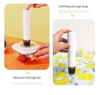 Scelleuse sous vide portable avec 6 sacs Scelleuse sous vide portable pour aliments humides ou secs Type-C rechargeable