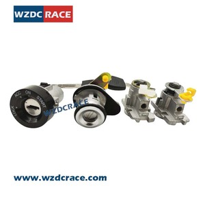 ชุดล็อคกระบอกสูบ WZDC RACE รุ่น 95228633 สำหรับเชฟโรเลต อาวีโอ กุญแจสตาร์ท ประตู ฝากระโปรงท้าย ชุบสังกะสีสีดำ - Product Image 3