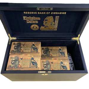 1000 piezas/caja Billete de Banco de Zimbabue de 10 <span class=keywords><strong>mil</strong></span>, Billete de Oro de los Milenios de Aproximadamente <span class=keywords><strong>Diez</strong></span> Billones, Billete de Banco con Lámina de Oro, Caja de Madera de 100 piezas con Certificado de Autenticidad - Product Image 6
