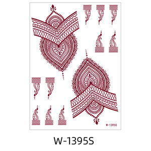 Tatuaggio Temporaneo Personalizzabile con Logo, Etichetta Privata, Stile Europeo e Americano, Marrone Rosso, Impermeabile, in Pizzo, Carta per <span class=keywords><strong>Tatuaggi</strong></span> <span class=keywords><strong>Indiani</strong></span> Hannah - Product Image 5
