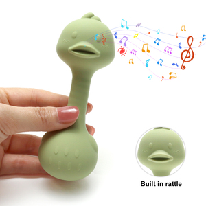 Jouets de dentition en silicone de qualité alimentaire pour bébés, style animaux de dessin animé doux, hochets sans BPA, jouet <span class=keywords><strong>hochet</strong></span> pour bébé - Product Image 2