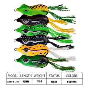 WEIHE 17g 7.5cm 6 colori artificiale morbido PVC Pesca esca realistica Pesca Pesca morbida esca superiore acqua galleggiante esche Pesca - Product Image 4