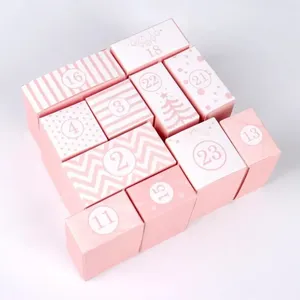 Pink Marble 24 Days Advent Calendar <b>Box</b>, <b>Empty</b> DIY Countdown Gift <b>Box</b> for Christmas - Product Image 6