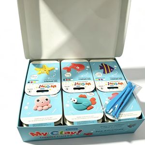 High Quality 4colors/can Super Light Clay Kit Ultra-light Plasticine <b>Modeling</b> Clay for Art Studio - Product Image 3