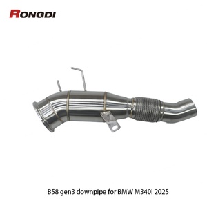 Tubo de Escape de Acero Inoxidable Rongdi Racing de 1.5 mm para Piezas de Motor G20 G22 M340i M440i Gen3 B58 - Product Image 3