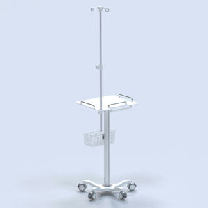 Multifunctionele Medische Metalen Mobiele Kar Infusiestaaf Monitor Instrument Elektrocardiogram Computer <span class=keywords><strong>Trolley</strong></span> 5 Stille Wielen - Product Image 2