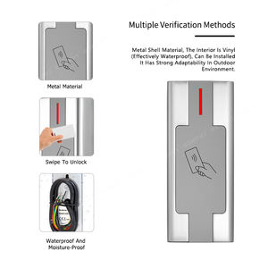 Kit de système de contrôle d'accès, serrure électromagnétique 280KG + lecteur de carte + bouton de sortie + carte d'accès 125kHz - Product Image 2