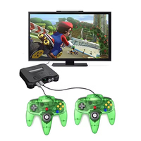 Controlador con Cable y Carcasa Transparente para Nintendo 64, Joystick Preciso para Juegos, Joypad para N64 y Computadoras Mac