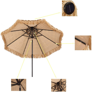 <span class=keywords><strong>Parasol</strong></span> <span class=keywords><strong>en</strong></span> acier à 8 nervures <span class=keywords><strong>en</strong></span> verre PP aux meilleurs <span class=keywords><strong>prix</strong></span> avec <span class=keywords><strong>parasol</strong></span> <span class=keywords><strong>en</strong></span> <span class=keywords><strong>paille</strong></span> à manivelle avec lumières LED et haut-parleur - Product Image 6