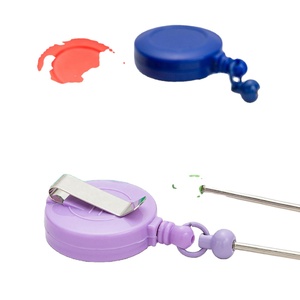 Custom Retractable Badge Reel with Beaded Lanyard & <b>Keyring</b> - DIY ID Card Holder for Nurses & Professionals - Product Image 4