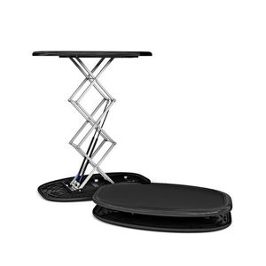 Comptoir de bar pliable en aluminium personnalisé pour salon professionnel, présentoir ovale, table pop-up avec éclairage LED, produits promotionnels - Product Image 2