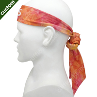 Bandeaux anti-transpiration personnalisés avec logo, longs, absorbants et anti-humidité, pour activités de plein air, effet rafraîchissant, pour femmes, hommes, enfants, style Ninja, à nouer