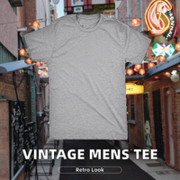 T-shirt da uomo vintage girocollo a manica corta vestibilità regolare, con stampa divertente a tema film, 220 grammi, 100% cotone traspirante, OEM/ODM