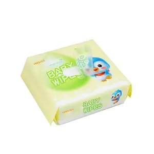 Tisu Basah Bayi Katun Rasa Non Woven dengan Aloe Vera Shandong Penggunaan Tunggal Tisu Basah Buatan Turki