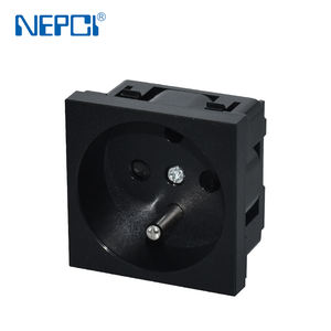 NEPCI Fourniture d'usine <span class=keywords><strong>Prises</strong></span> murales électriques en gros XJY-QB-32AK 250V 16A Prise de courant de type français 45*45 - Product Image 3