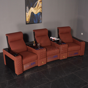 <strong>High</strong> <strong>End</strong> Nubuck Leather 3seater VIP Seating Electric <strong>Recliner</strong> Home Cinema Power Sofa Theater Furniture Luxury Wooden <strong>Recliners</strong> - Product Image 1