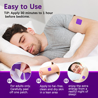60 Patchs Faciles à Appliquer pour un Sommeil Réparateur – Boîte d'Autocollants Herbales Non Gras pour un Sommeil Profond et un Soutien à la Relaxation