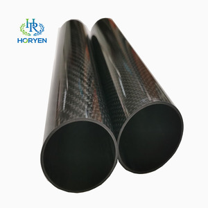 Tù<span class=keywords><strong>y</strong></span> chỉnh đường kính lớn sợi carbon ống 3K bóng tubos En Fibra de carbono - Product Image 5