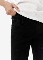 OEM High Quality Wholesale Black Skinny Mens Ripped China Clothing Men Jeans