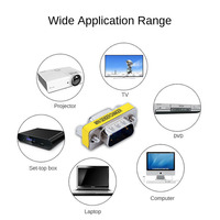 Adaptateur VGA femelle-femelle, 3 rangées de broches DB15, métal nickelé pour moniteur