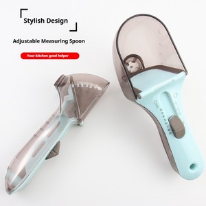 Juego de Dos Cucharas Medidoras Ajustables de Cocina, Cucharas de Plástico <span class=keywords><strong>para</strong></span> Hornear con Escala <span class=keywords><strong>para</strong></span> Ingredientes Secos y Líquidos - Product Image 5