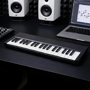 Clavier <span class=keywords><strong>MIDI</strong></span> électronique portable léger en plastique à 37 touches, orgue, piano, connectivité avec téléphone portable, arrangement musical - Product Image 1