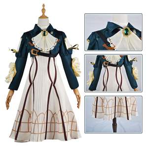 Anime viola <span class=keywords><strong>Evergarden</strong></span> Cosplay Costume di alta qualità da principessa cameriera di Halloween carnevale gonna da ballo per donna - Product Image 4