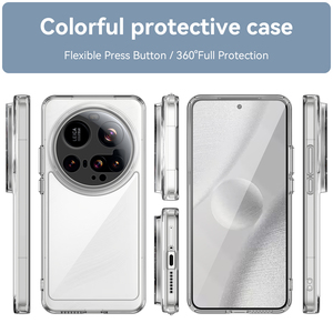 Para <span class=keywords><strong>Xiaomi</strong></span> 15 Ultra Clear Case, Anti-Scratch Soft TPU Bumper + Hard Acrylic Back Cover Funda para teléfono móvil para <span class=keywords><strong>Xiaomi</strong></span> Mi 15 Ultra - Product Image 2