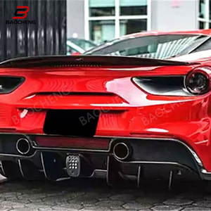 Kit de carrocería <span class=keywords><strong>488</strong></span> para <span class=keywords><strong>Ferrari</strong></span> <span class=keywords><strong>488</strong></span> modificado y mejorado Novtec, difusor de parachoques trasero de fibra de carbono de alta calidad, piezas de coche - Product Image 6