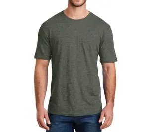 사용자 정의 소프트 스크린 인쇄 트라이 혼방 티셔츠 50% 폴리에스터 25% 면 25% 레이온 티셔츠 남성용 그래픽 티셔츠 남여 공용