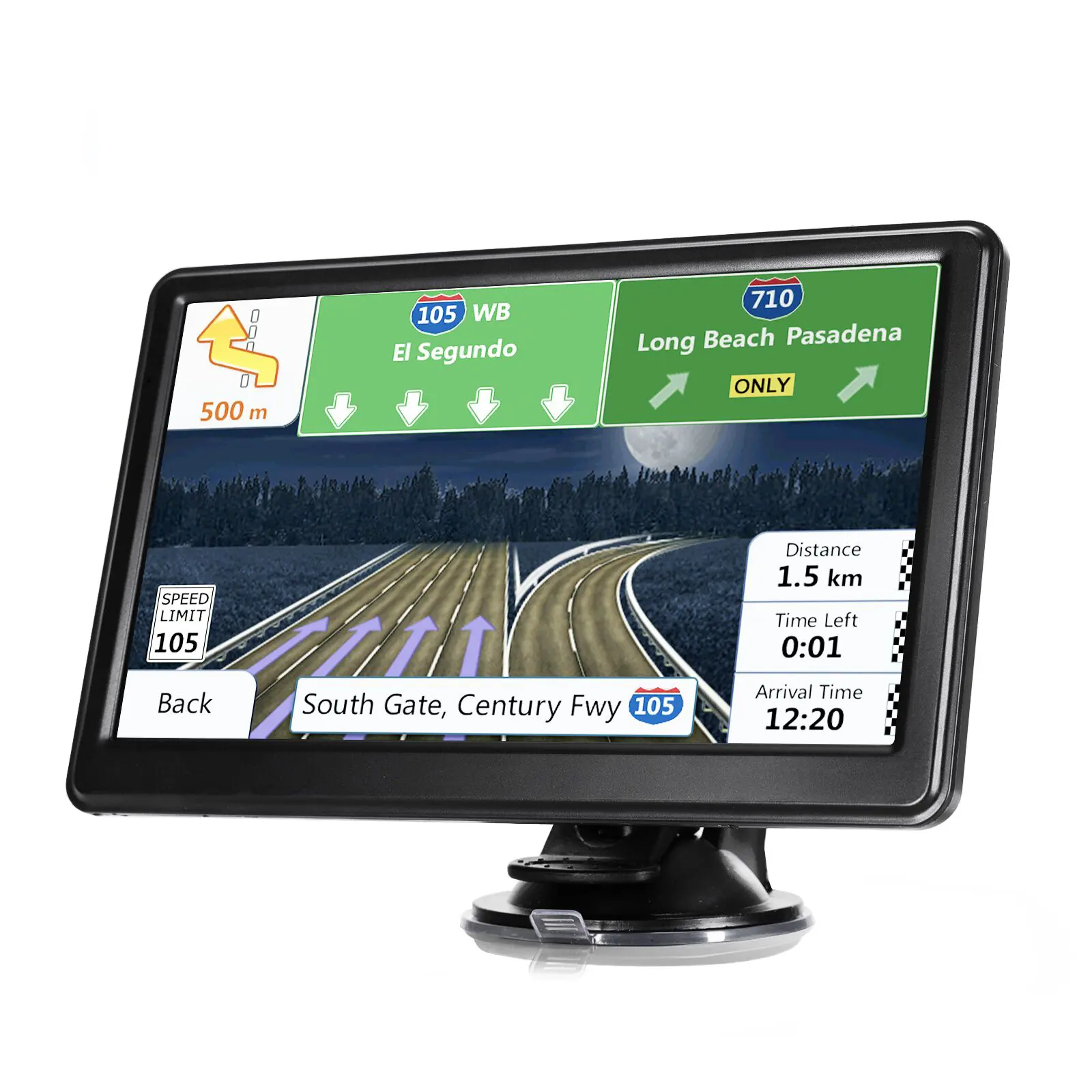 Navegador GPS para coche, pantalla capacitiva LCD HD de 7 pulgadas, 256MB, navegación para camión