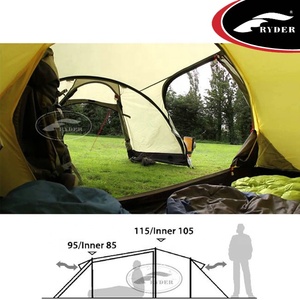 Bibouac — tente de Camping 3 couches, en tissu RPET classique, étanche, fabriquées sur mesure - Product Image 3