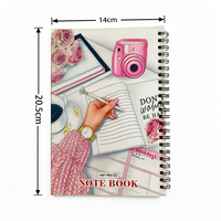 Cuaderno Espiral Árabe de Arabia Saudita, Cuaderno Escolar de Doble Alambre, Cuaderno de Ejercicios Rayado para Estudiantes