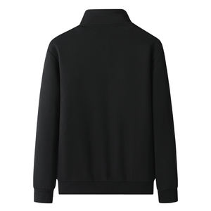 2026 High Quality Eco-Friendly Worsted Fabric Jacket 250g-300g <b>Weight</b> <b>Stand</b> Collar Zipper Closure Casual Style Men - Product Image 2