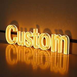 שלט לד RGB בהתאמה אישית, שלט אותיות לד מוארות, שלט צבעוני, לוגו תלת מימד, שלט אותיות לד עם מסגרת, שלט אותיות תלת מימד עם תאורת לד - Product Image 1