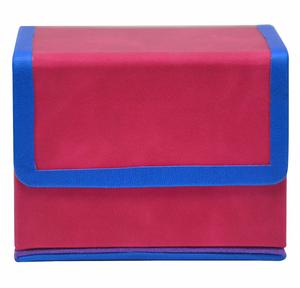 Boîte de rangement en cuir imperméable de couleur unique pour 180 cartes avec aimant puissant - Product Image 2