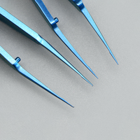 Pince vétérinaire pour double paupière en alliage de titane et acier inoxydable, à embout large et fin, pour usage en clinique vétérinaire, certifiée ISO