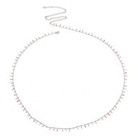 Modalen INS Chaînes bohèmes pour le corps Arc-en-ciel Gland dégoulinant avec plaqué or 18 carats Chaîne de taille fine Perles en émail Lovely for Parties