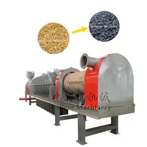 Pyrolysis Oven To Carbonize Rice Husks Charcoal Carbonized Furnace