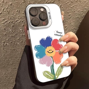 เคสโทรศัพท์ลายดอกไม้ TPU สีขาวสำหรับ iPhone 17 16 15 PRO MAX 13 11 12 14 - Product Image 2