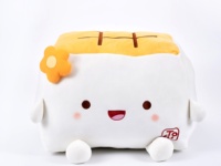 Peluche Tofu Unisexe 40 cm, Grande et Mignonne, Douce, pour Canapé, Lit et Voiture, Anti-stress, en Coton PP et Polyester Lavé, Cadeau d'Anniversaire