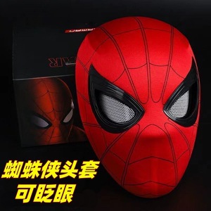 Masque Spider-Man transfrontalier avec yeux clignotants, masque lumineux électrique sensible au toucher pour Halloween, casque de cosplay, <span class=keywords><strong>jouet</strong></span> pour enfants - Product Image 2