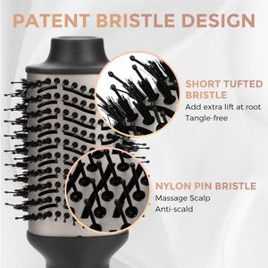 Cepillo de aire caliente 6 en 1 multifuncional para peinar el cabello con iones negativos para alisar y rizar el cabello - Product Image 3