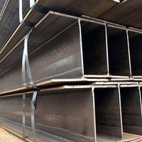 Viga de Acero en Forma de H Soldada SS400 A36, Tamaño Personalizado, Pintada, Galvanizada por Inmersión en Caliente para Puentes y Proyectos de Edificios de Gran Altura